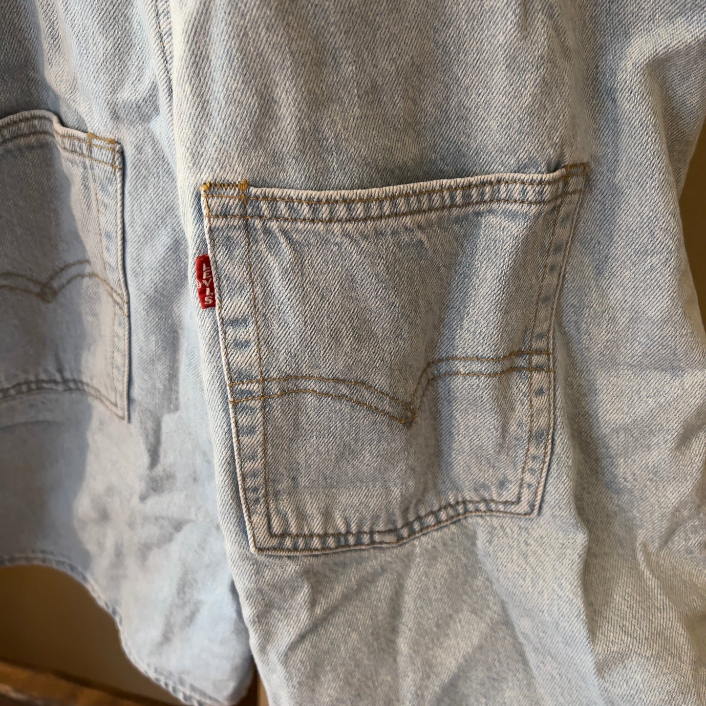 Levi Denim Short Overalls