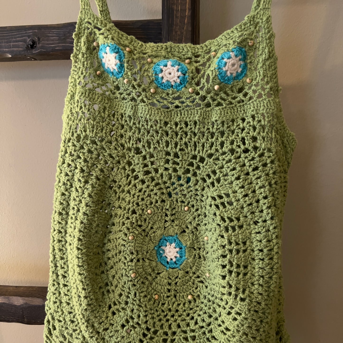 One Step Up Crochet Tank Top