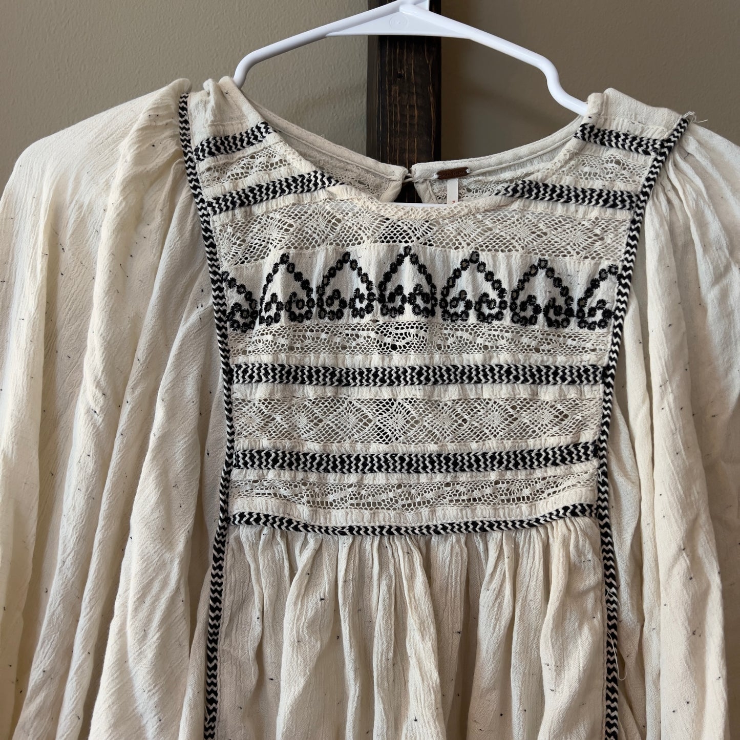 Free People Cyprus Avenue Embroidered Top