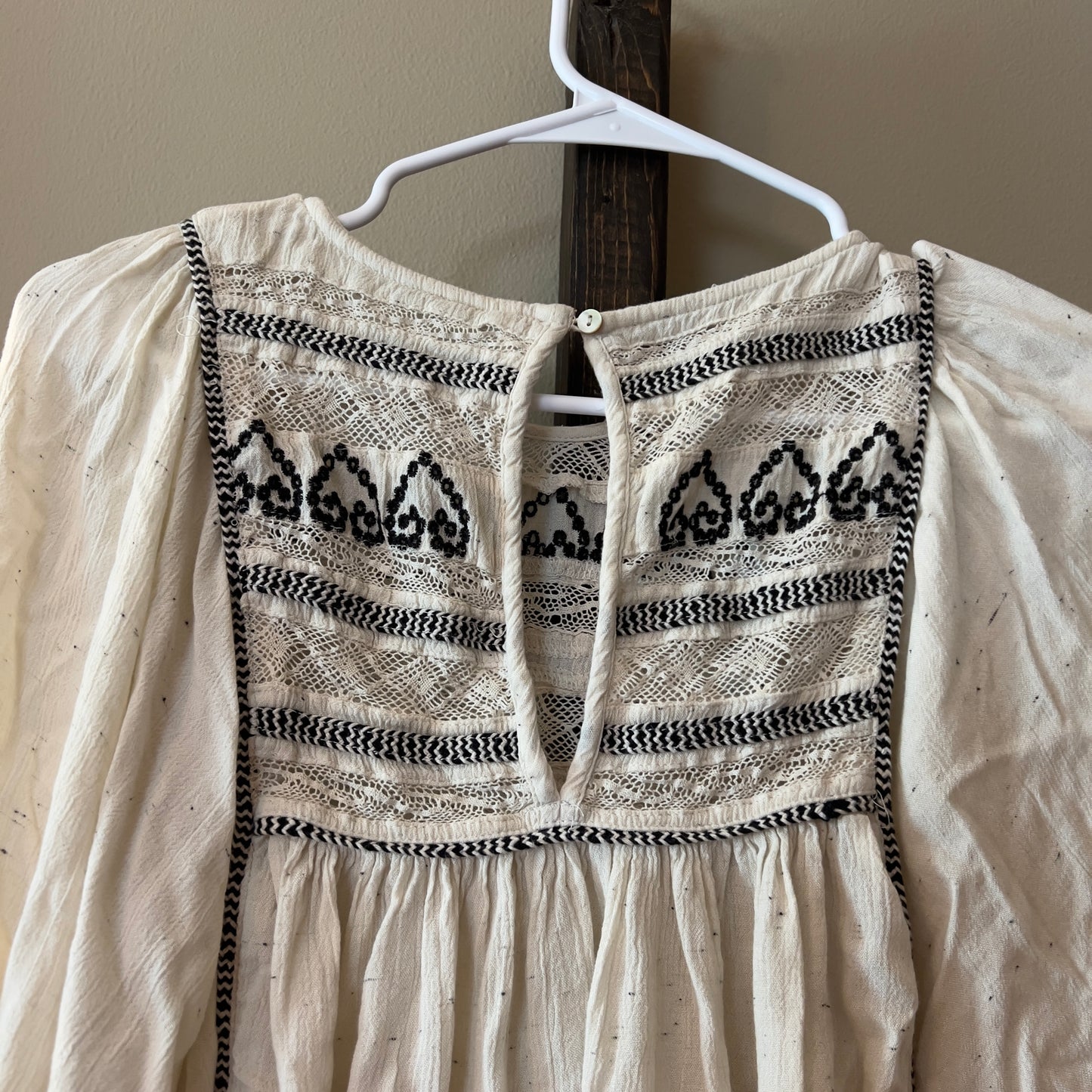 Free People Cyprus Avenue Embroidered Top