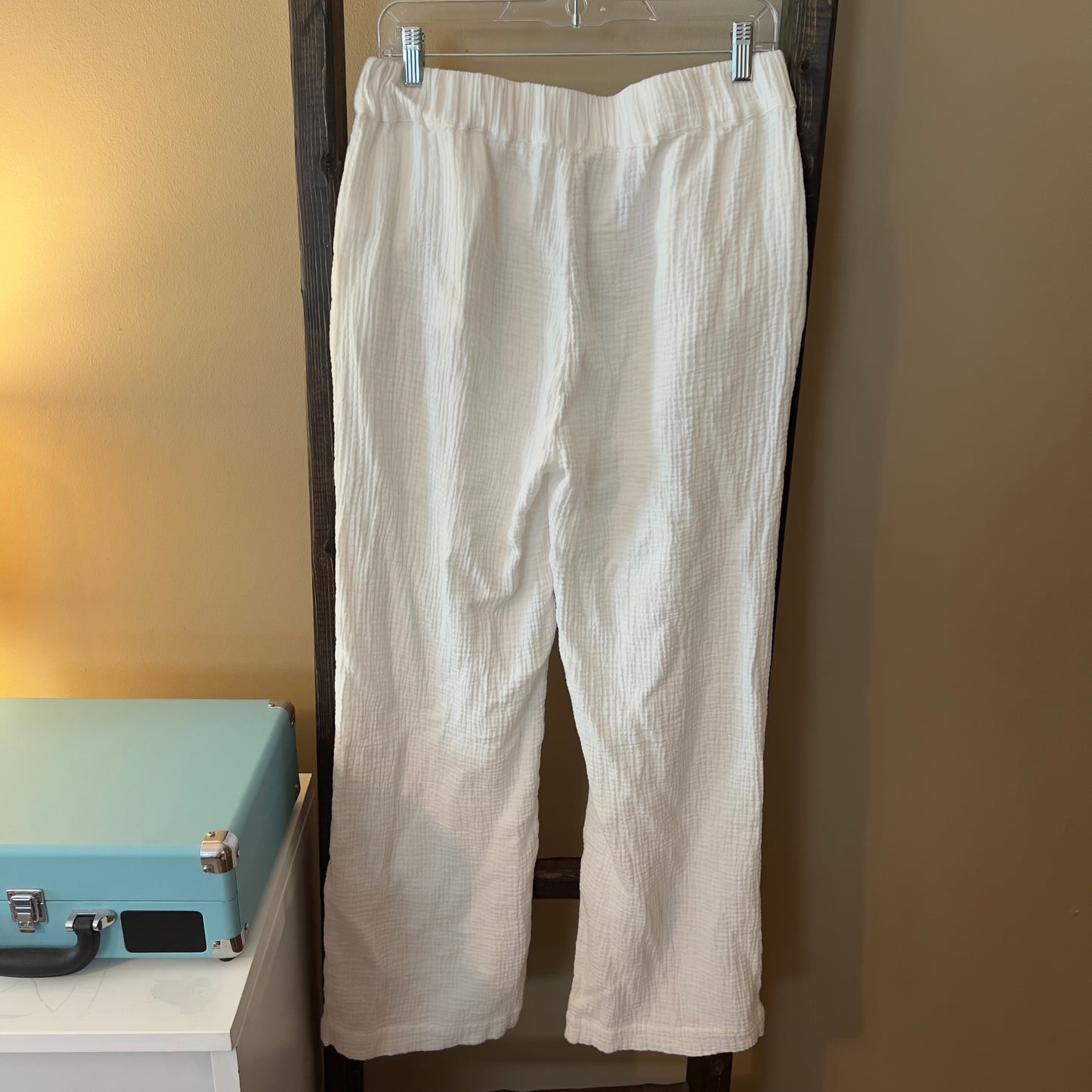 Faherty White Linen Pants