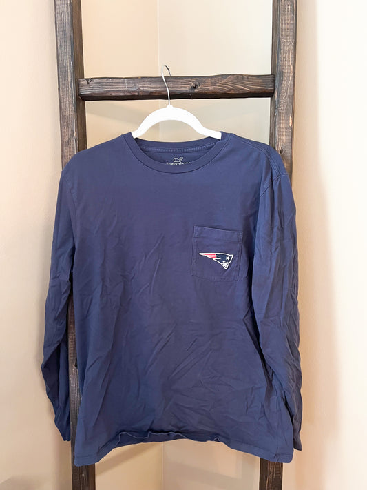 Size Medium Vineyard Vines Patriots Long Sleeve Tee
